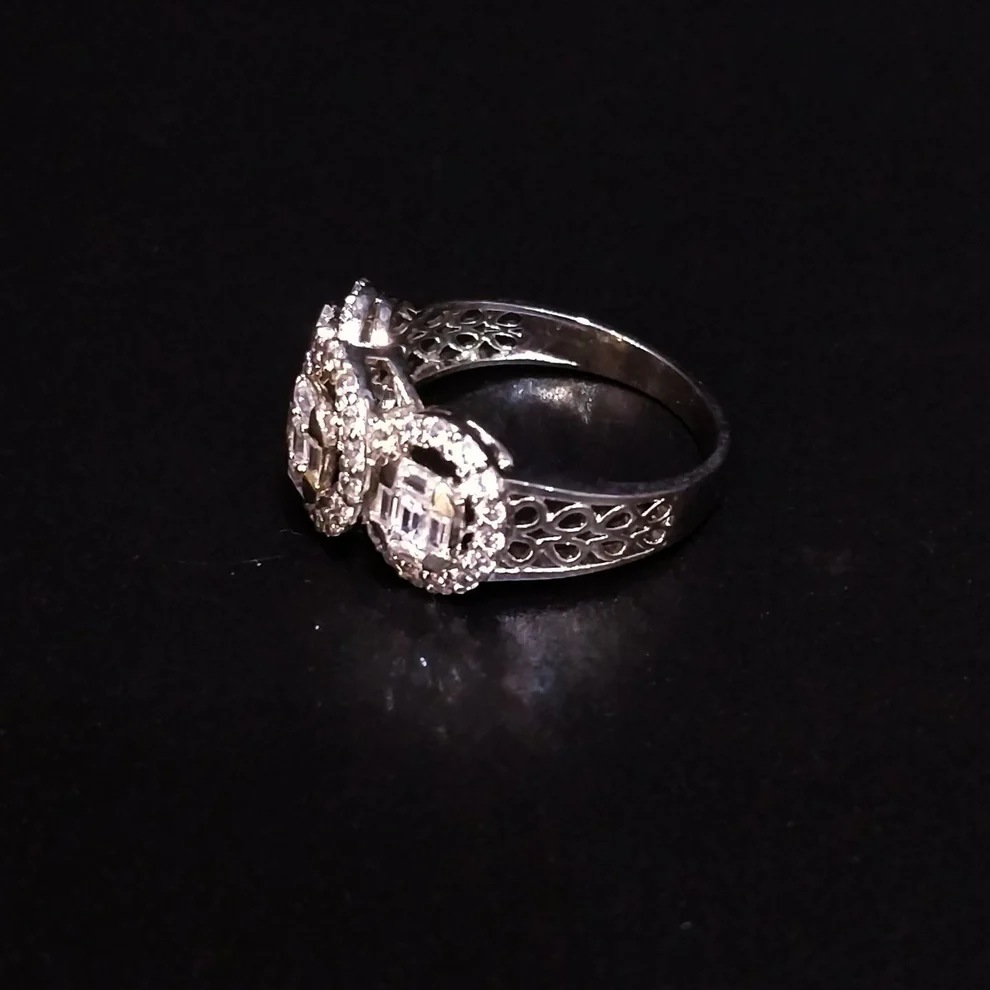 Women’s Ring 925 Silver Premium Quality Zircons Rhodium plated1