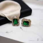 925S Tops with Emerald & white Zircon