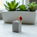 Ruby & Zircon Ring