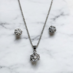 Snow Bloom Pendant Set