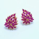 Gold Plated Tops Pair with Chetam. (925 Silver)