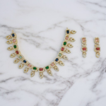 Luxurious Multi-Color Zircon Necklace Set
