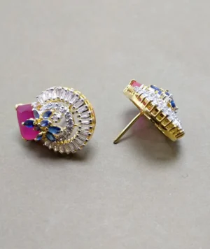 Earrings-With-Red-Ruby-And-Zircons-925-Silver.webp
