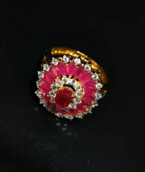 Gold-Plated-Rose-flower-Womens-Ring-With-Zircons-And-Red-Chetam-925-Silver2.webp